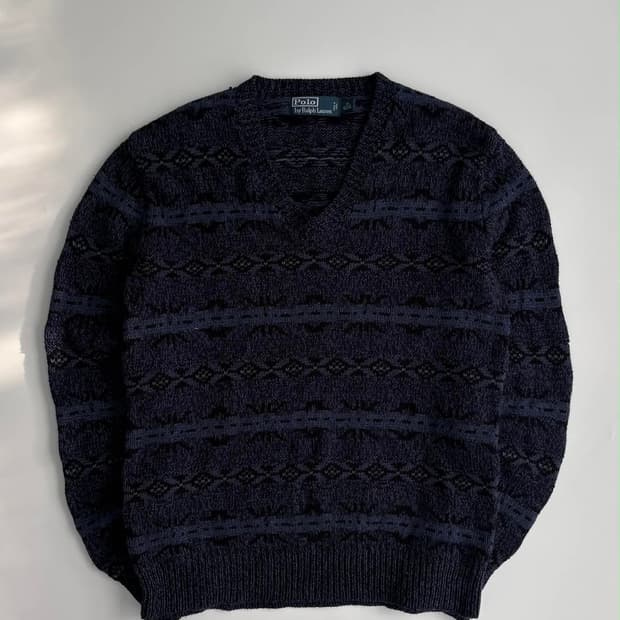 [XS] 폴로 랄프로렌 페어아일 브이넥 걸즈 패턴 니트