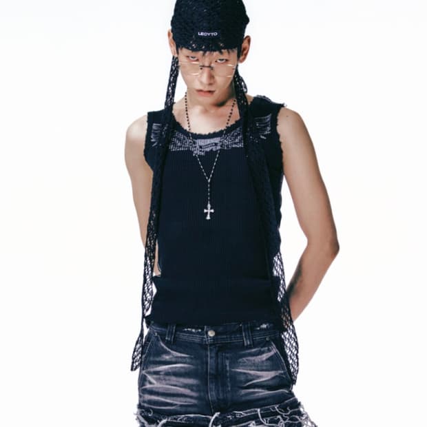 레씨토 Destroyed Radiance Sleeveless_Black