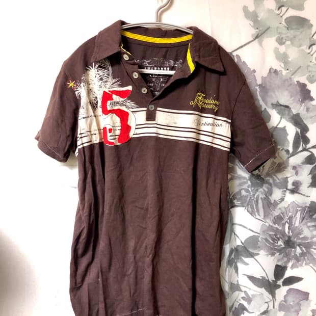 빈티지 브라운 티셔츠 반팔 셔츠디자인