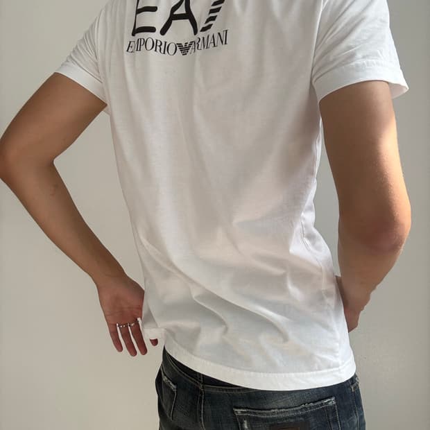 Armani Back logo snow borad T-shirt