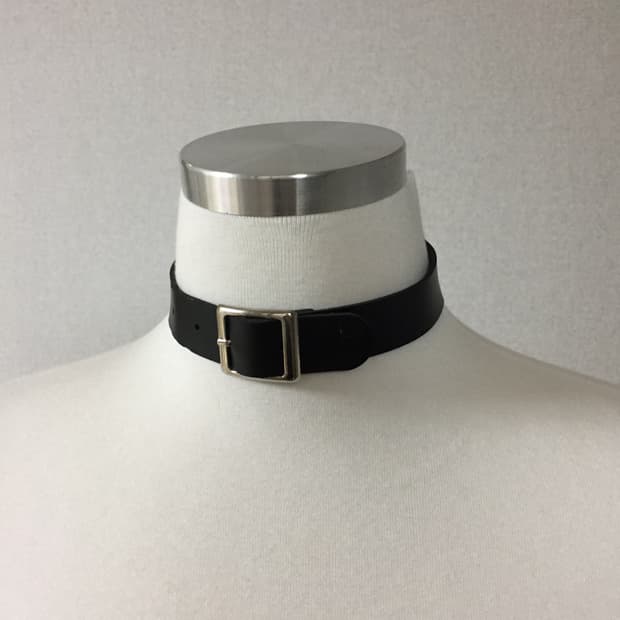 빈티지 y2k 펑크 벨트 초커 