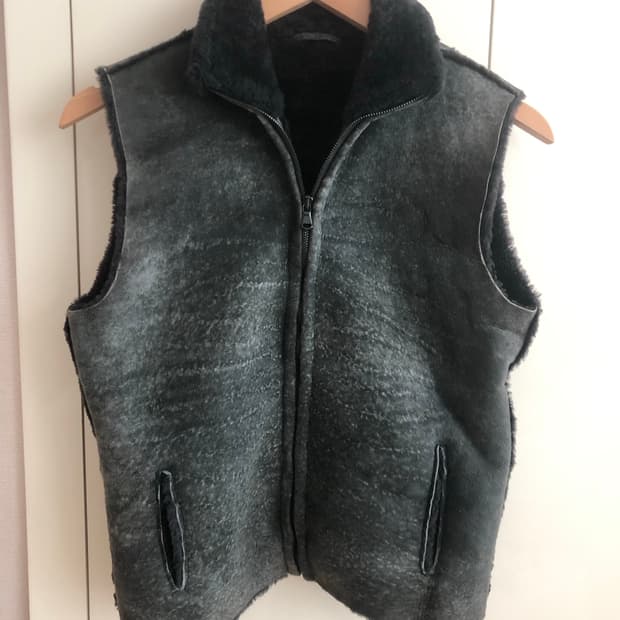 RUFFO(루포) 쉐어링(무스탕) 베스트 자켓