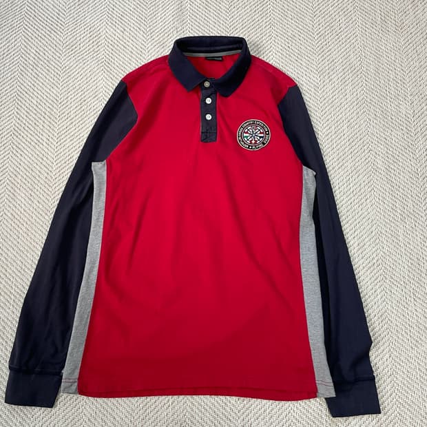 나파피리 브리티쉬 카라 긴팔티셔츠 