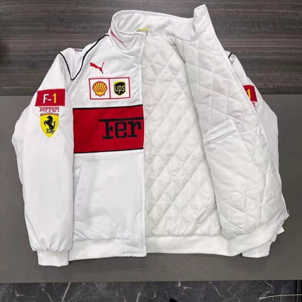 페라리 F1 레이싱 자켓 (화이트)