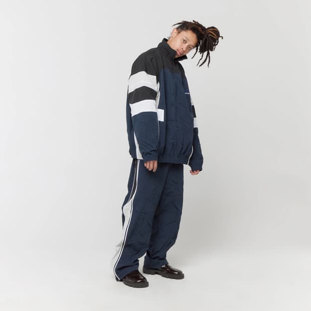 마틴 로즈 크러시드 트랙 팬츠 S