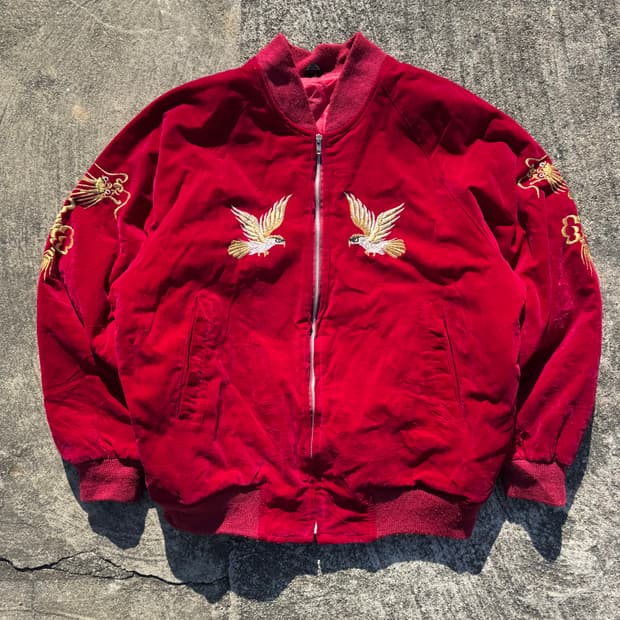 [L] 빈티지 벨벳 스카쟌