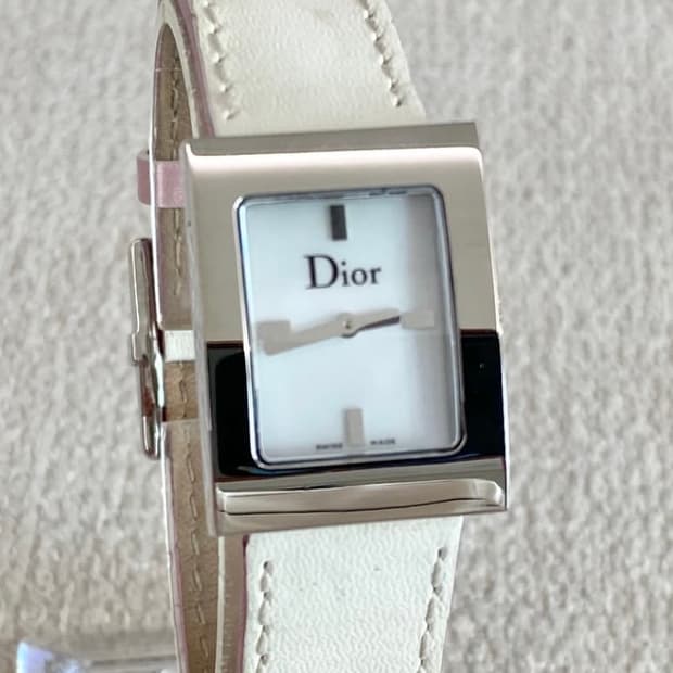 크리스찬 디올 마리스 화이트 자개 다이얼 쿼츠