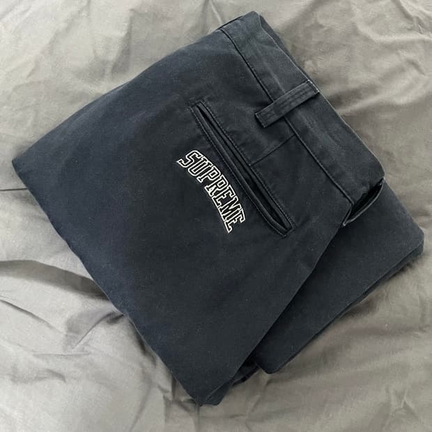 슈프림 도우 보이 치노 팬츠 네이비 34
