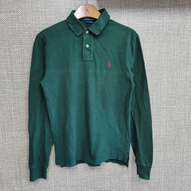 90사이즈 폴로 랄프로렌 빈티지 긴팔 카라티 아메카지 pk