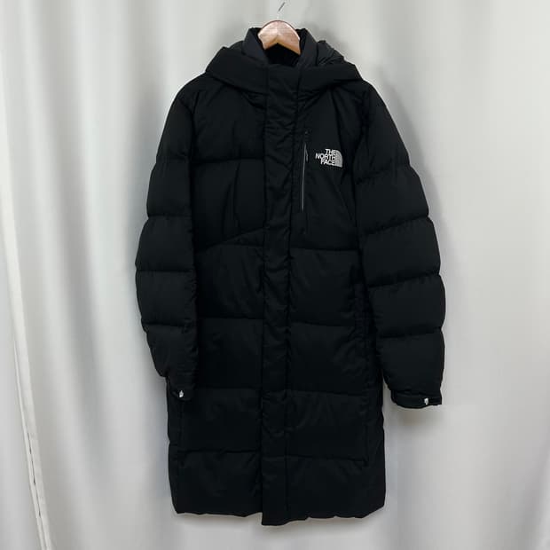   노스페이스 남자 거위털 후드패딩 점퍼 검정 100 L W