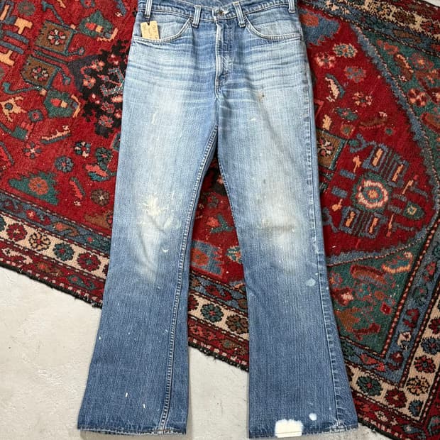 80's USA Made 빈티지 리바이스 684 벨바텀 부츠컷 오렌지탭