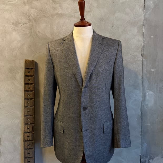 에르메네질도 제냐 캐시미어 도네갈 트위드 테일러드 자켓 100