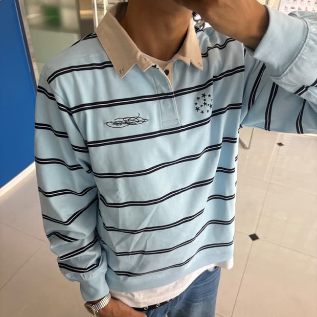 striped rugby shirt