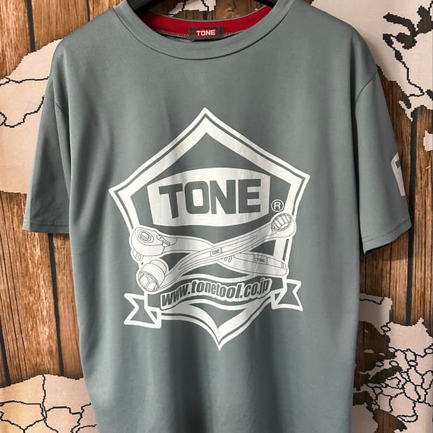 일본빈티지 TONE 툴 로고 기능성 워크 반팔티 XL