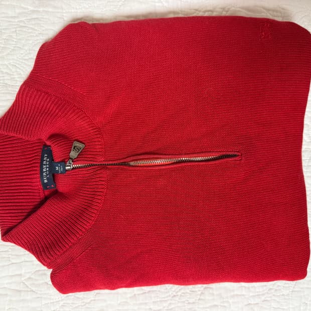 버버리 런던 레드반집업M