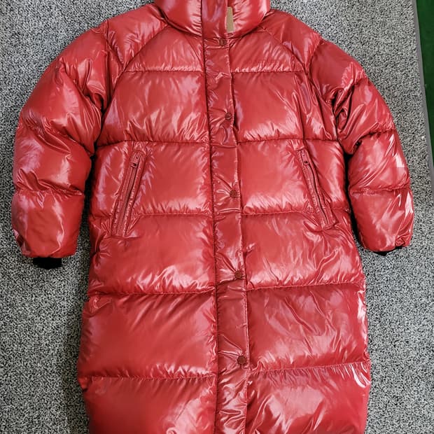 디스커버리 다홍색(Coral) 롱 패딩