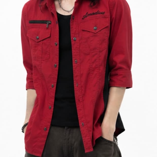 Red × Black Vintage Shirt