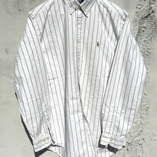 [XL] 폴로 랄프로렌 스트라이프 옥스포드 셔츠 b