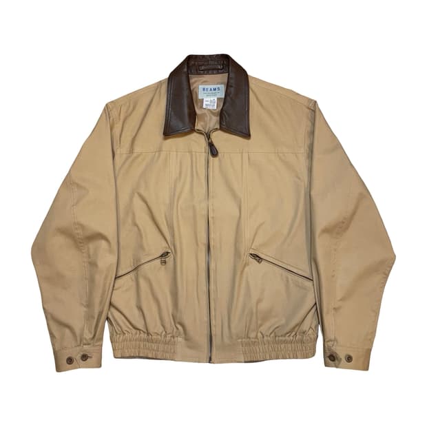 빔즈 레더 카라 워크 자켓