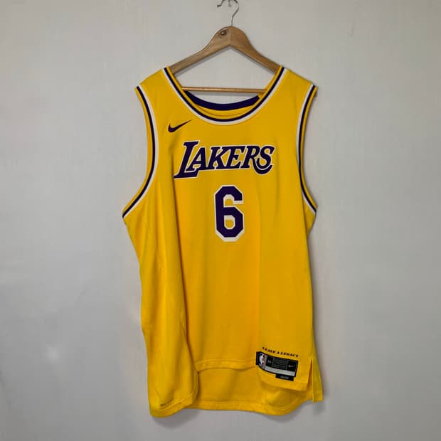 나이키 NBA 드라이핏 레이커스 민소매 농구 유니폼 르브론제임스