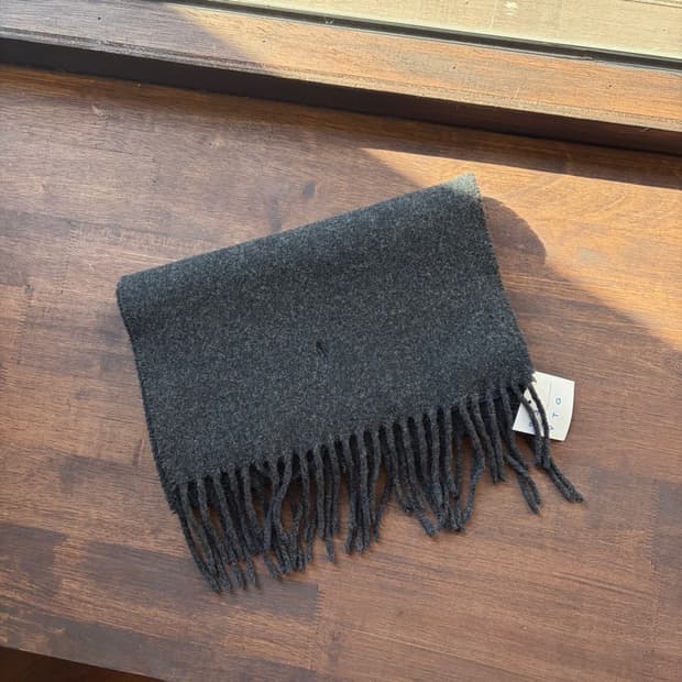 15807 - 폴로 랄프로렌 차콜 울 머플러 (램스 울 100%)