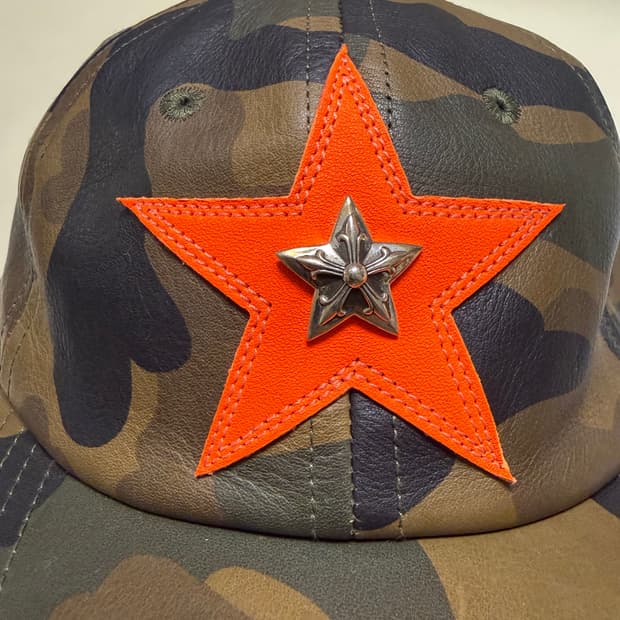 크롬하츠 정품 초레어 한정판 레더 캡 모자 새상품