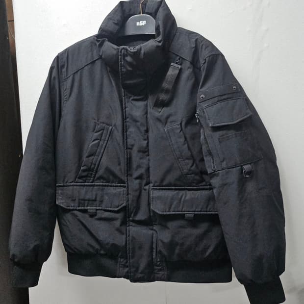 프랭크스톤 블랙 덕다운패딩 100