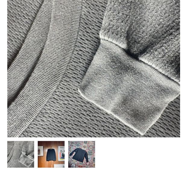 도넛리벤지 no no no rip sl 와플 롱슬리브 블랙 (1)