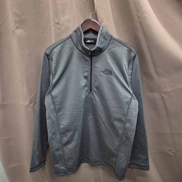 노스페이스 하프집업 그레이 긴팔티 M