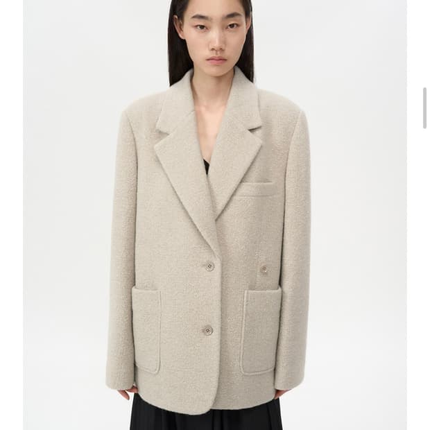 인사일런스 우먼 부클 투웨이 자켓