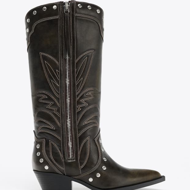 ZARA Cowboy Studded Boots 36사이즈