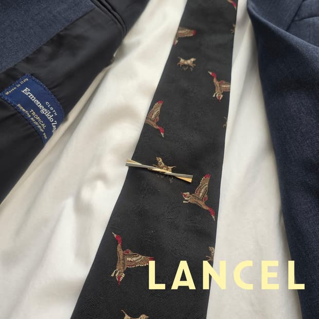 란셀 정품 명품 넥타이핀 5cm A+등급 J14
