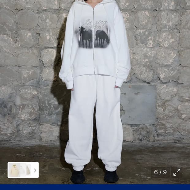 오도어 stallion 후드집업 화이트