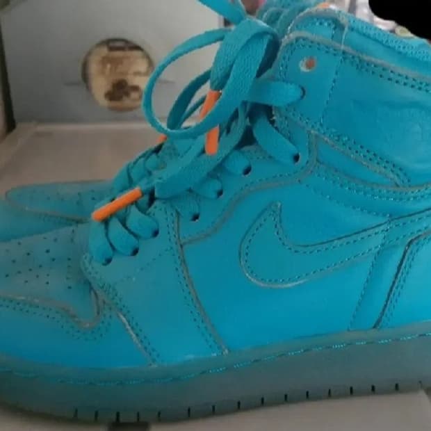 나이키 에어조던 1 레트로 하이 게토레이 블루라군 235