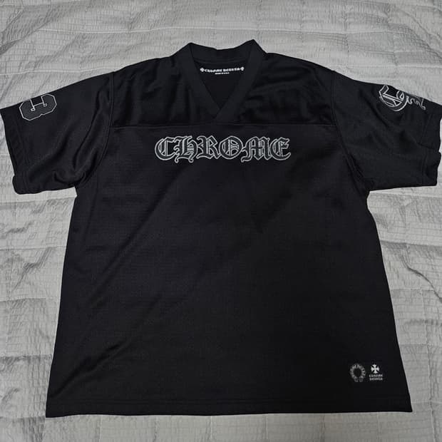 (이번달까지판매)크롬하츠 메쉬 저지 웜업 반팔 블랙 L