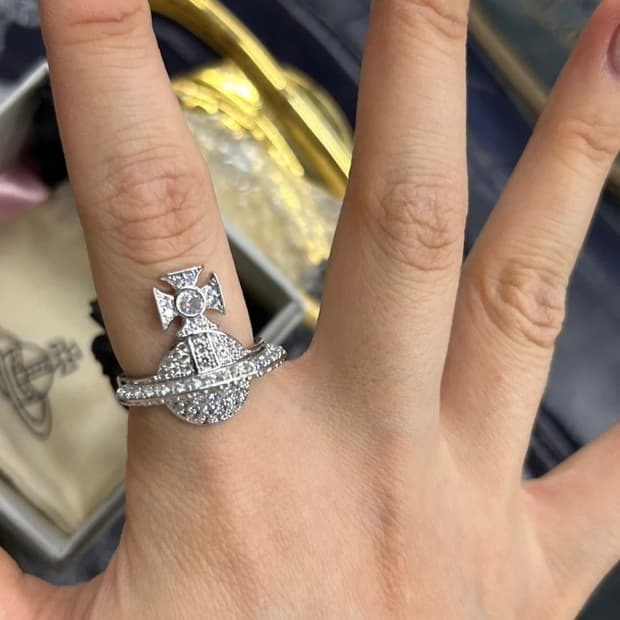 비비안웨스트우드 반지 오픈링 대왕 [풀구성]