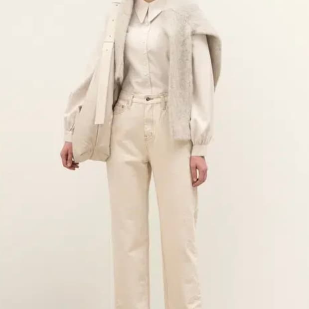 킨더살몬 에크루 데님 M