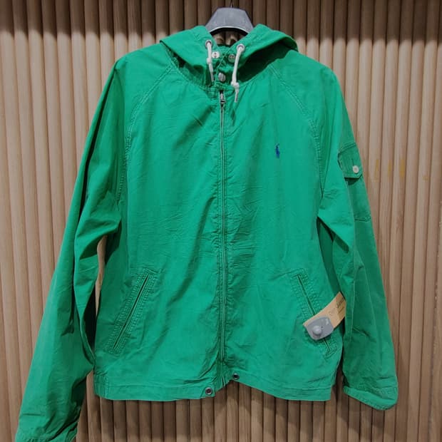 무배) 폴로 랄프로렌 로고 바람막이 자켓 - XL