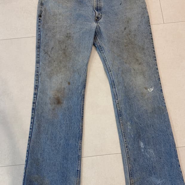 80s 리바이스 517 오렌지탭 디스트레스 