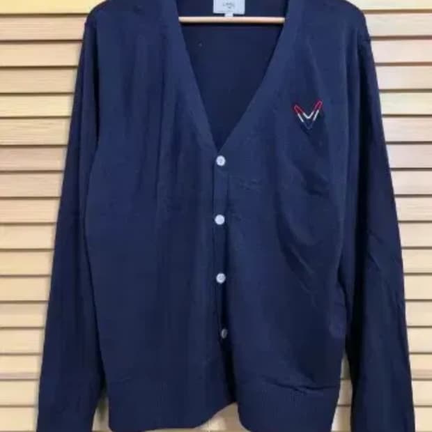 캘러웨이 골프 네이비 브이넥가디건

