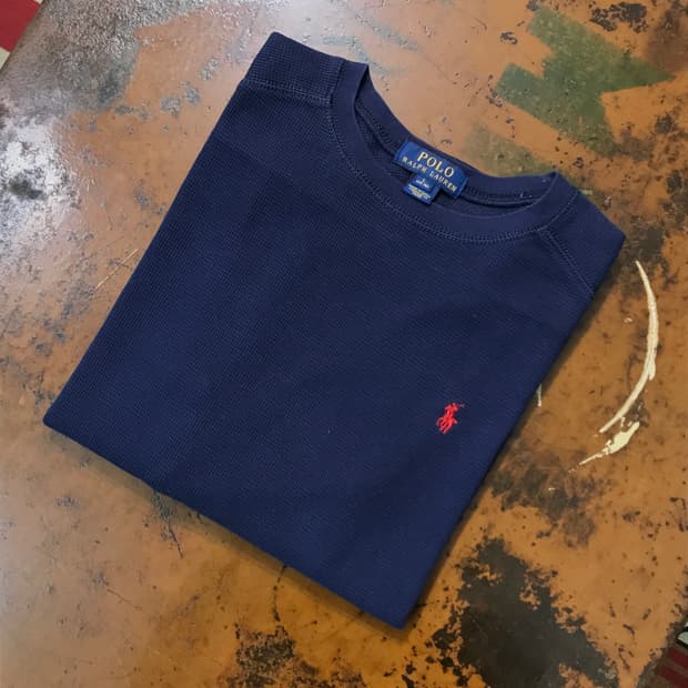 폴로랄프로렌 네이비 와플 긴팔 쭉티 여성 44 55 사이즈