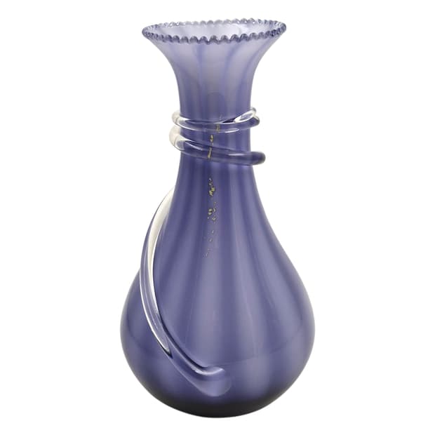 70s 히가시노 핸드블로운 스윌 금박 꽃병