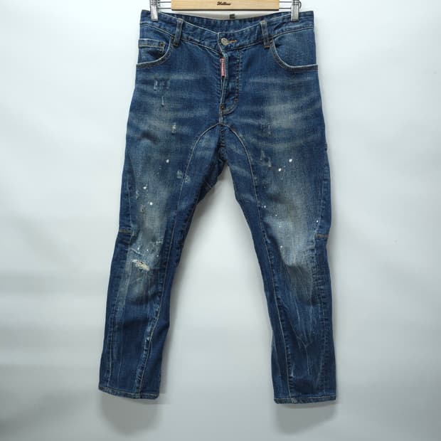 디스퀘어드2 클래식 케니 트위스트 진 (30사이즈 / 페인팅 워싱)