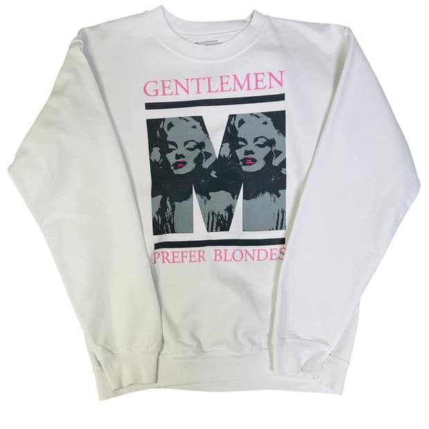 빈티지 마릴린 먼로 신사는 금발을 좋아한다 맨투맨 M