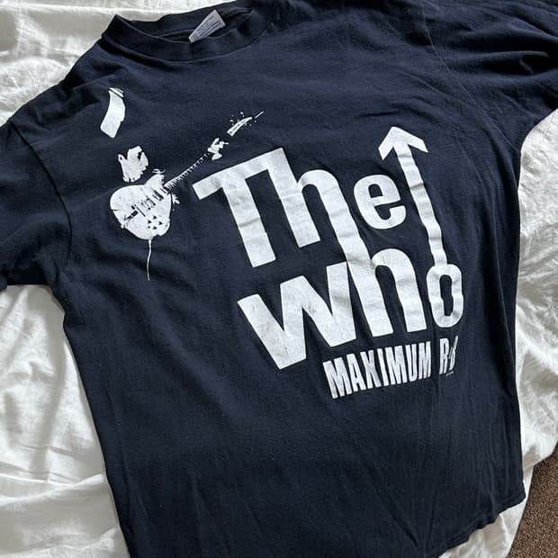 80s og The Who band t shirt, 더후 밴드티