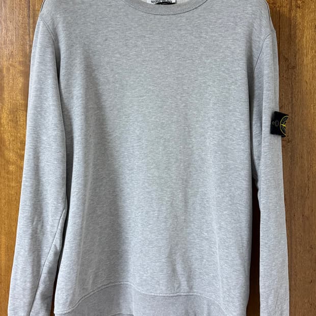 스톤아일랜드 맨투맨 멜란지그레이헤더