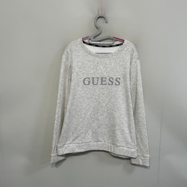 게스 남성 기모 맨투맨 105