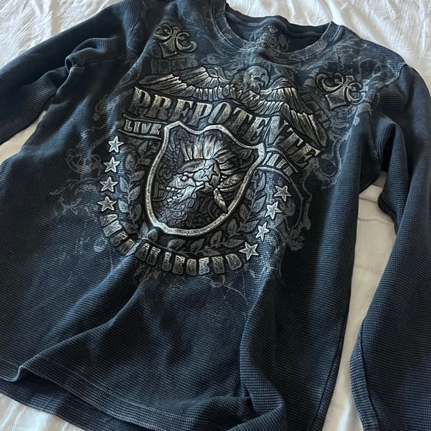 Prepotente gothic print long sleeve