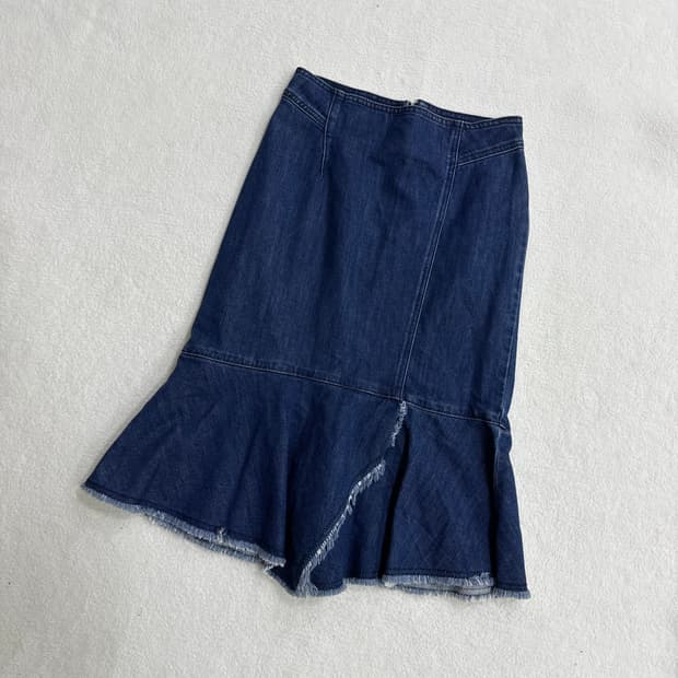 70 잇미샤 데님 스커트 0331T