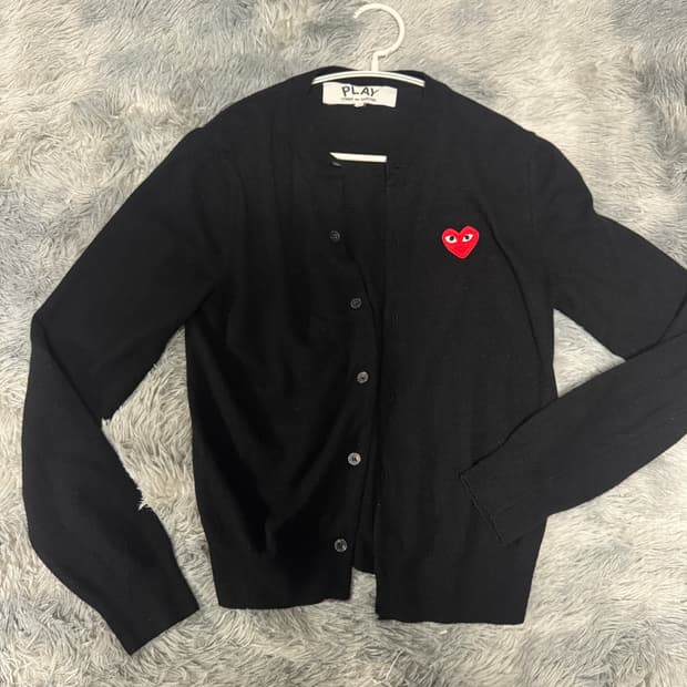 정품) 꼼데가르송 가디건 여성 L사이즈 